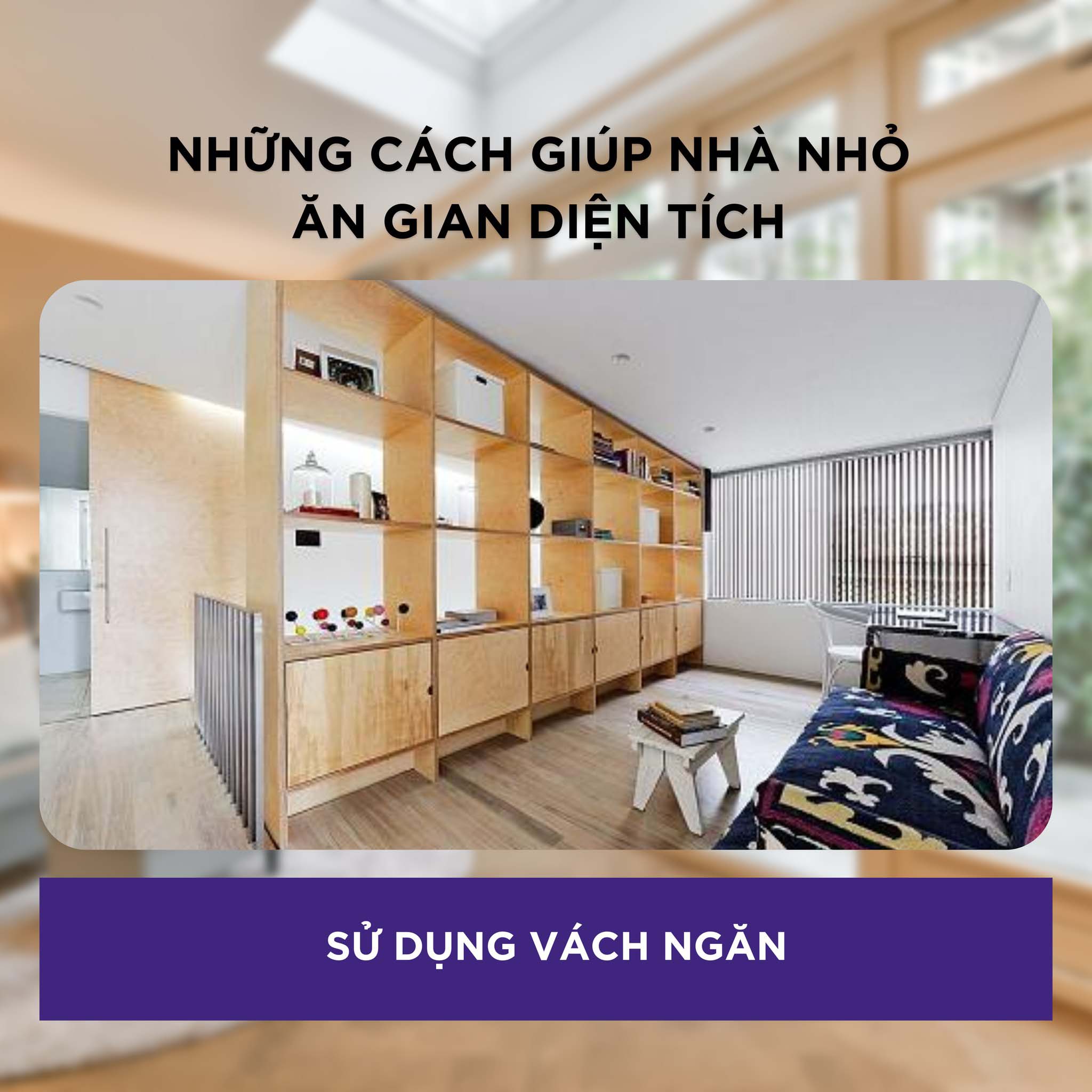 Sử dụng vách ngăn