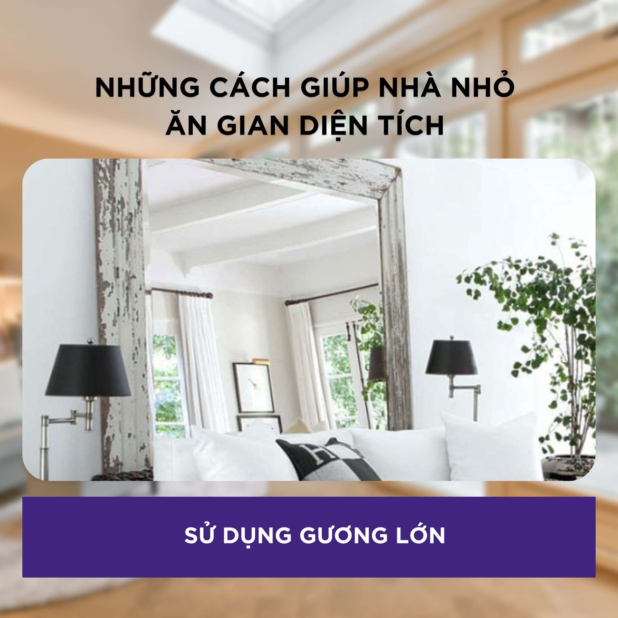 Sử dụng gương lớn