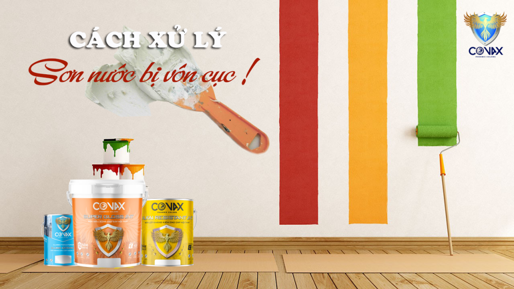Bề mặt tường bẩn có thể gây vón cục